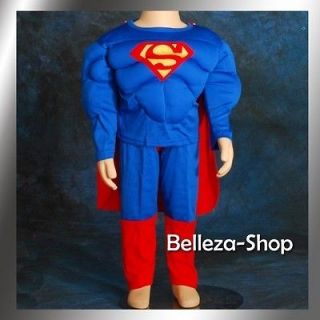 HALLOWEEN Party Superman Muscle Kid Costume Size 2T 3T FC006B