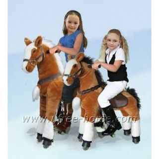 big toy horse, not rocking horse, really ride on and walk, go without 