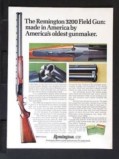   Model 3200 Field Gun Over Under Shotgun magazine Ad hunting w1089