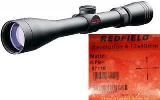 Redfield Revolution Riflescope 4 12x40 (Matte / 4 Plex Reticle 