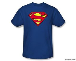 licensed dc superman classic shield adult shirt s 3xl more