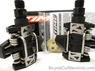 time roc atac clipless mountain bike pedals new expedited shipping