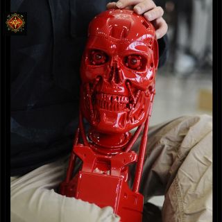 Polyresin Replica 11 Terminator Salvation T800 Skull Red Version Eyes 