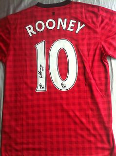 WAYNE ROONEY signed Manchester United 2012 2013 home jersey