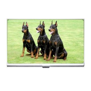 doberman dog puppy puppies business credit card holder from china