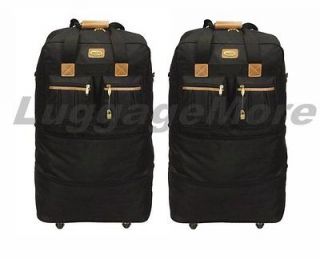 Pack of 2, 40 Rolling Wheeled Duffel Bags Spinner Suitcases Duffle 