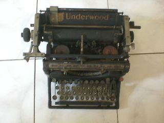 Vintage Underwood Typewriter Under Wood Type Writer Antique Classic 