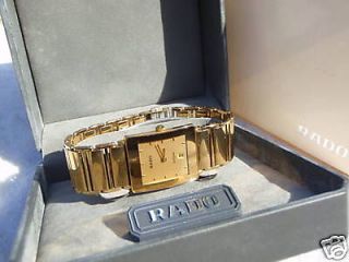gold rado diastar wristwatch ceramic swiss date watch  1499 