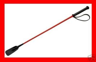 RED LEATHER RIDING CROP HORSE WHIP 27 Nice QUALITY Leather Slapper 