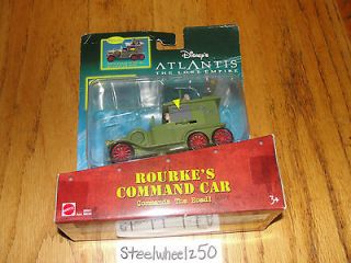   Atlantis The Lost Empire Rourkes Command Car Toy 2000 Mattel NEW