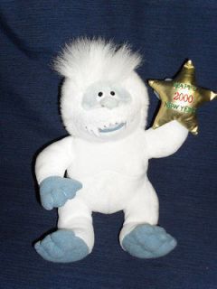   beanbag plush ABOMINABLE SNOWMAN from Rudolph HAPPY NEW YEAR 2000