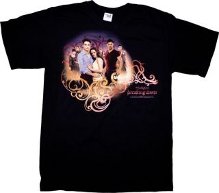 Twilight Saga: Breaking Dawn   Group & Fillagree Black Male T Shirt