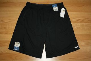 NWT Mens REEBOK Black and Dark Gray Hydromove Exercise Athletic Shorts 