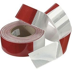 CONSPICUITY Tape 11 Red 7 White 2 X 15 ft DOTC2 Approved Reflective 