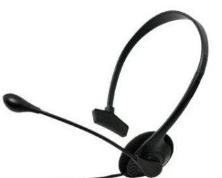 Gear Head AU1200M Monaural Adjustable Headset with Microphone Wired