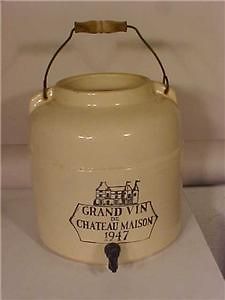 grand vin de chateau maison 1947 wine stoneware crock time
