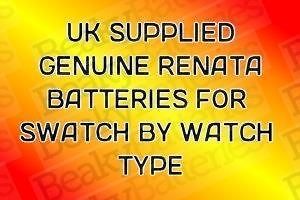 ORIGINAL AND GENUINE REPLACEMENT BATTERIES FOR SWATCH WATCHES   BY 
