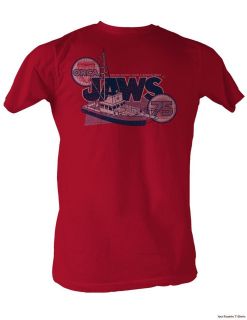 licensed jaws orca 75 adult shirt s 2xl 