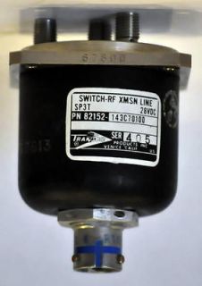 Newly listed Transco SP3T RF Xsmn Line Coaxial Switch PN 82152