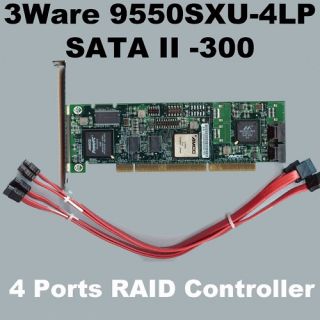 amcc 3ware 9550sxu 4lp sata ii raid controller 4 ports  59 
