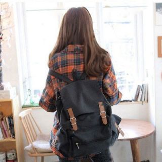 New Fashion 4 Colors Casual Canvas Backpack Rucksack Bag School 