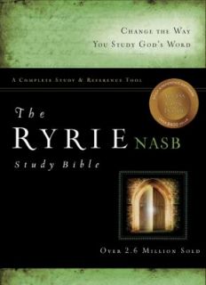 The Ryrie NASB Study Bible by Charles C. Ryrie 2008, Hardcover, New 