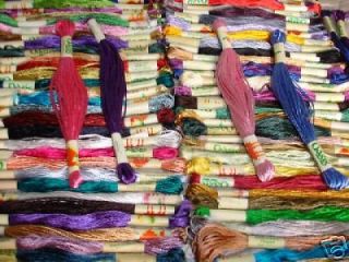 100 hand embroidery silk rayon stranded skeins thread time left