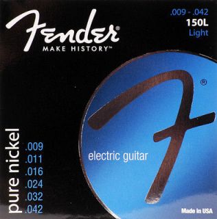 SETS Fender 150L Electric Guitar Strings 9 42 Light FREE WINDER 