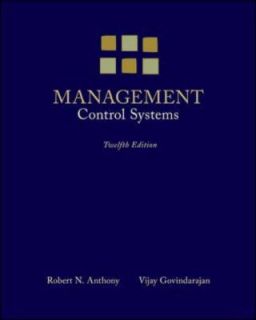   Govindarajan and Robert N. Anthony 2006, Hardcover, Revised