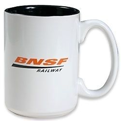  Burlington Northern Santa Fe 15 oz Ceramic Coffee Mug Cup Mint NEW