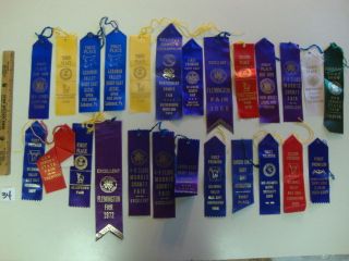   Prize Small Ribbons 1960’s 4H Horse Show Like (50 Different Ribbons