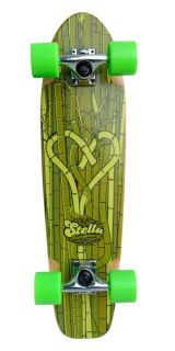 stella one love mini longboard skateboard complete 