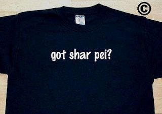 got shar pei dog breed dogs funny t shirt tee