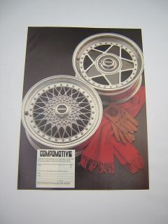 original advert from 1988 for compomotive alloy wheels time left