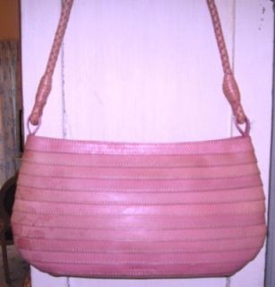 sigrid olsen vtge pale pink leather shoulder bag purse expedited