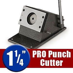 Pro 1 1/4 Button Making Graphic ID Photo Punch Cutter