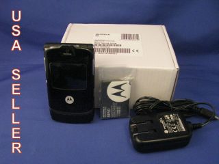   New!!! Motorola RAZR V3   Black (Unlocked) Cellular Phone All OEM