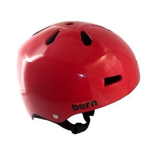 BERN MACON Summer Helmet Gloss Red EPS MEDIUM Skate Bike NEW
