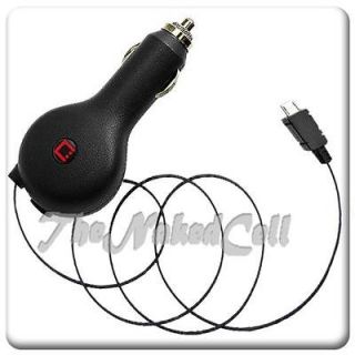 for SAMSUNG GALAXY NOTE 2 II L800 SPRINT IC RAPID RETRACTABLE CORD CAR 