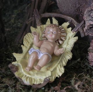 Baby Jesus Nativity Set Figurine Creche Manger Scene Presepio Pesebre 
