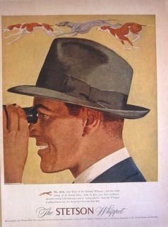 1948 the stetson whippet hat sleek trim lines print ad