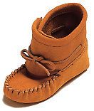 nib baby indian tan suede bootee moccasins sz 2 from
