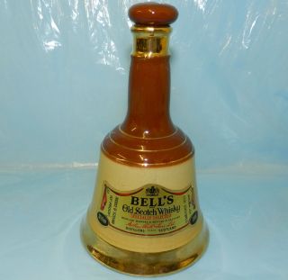 COLLECTABLE WADE BELLS OLD SCOTCH WHISKY 10 CHINA PORCELAIN BOTTLE 