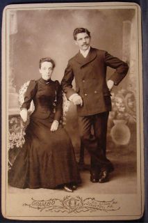   Photo Woman Man Couple Name Thomas Dark Clothing by Grambo Scranton PA