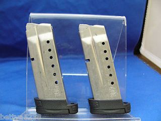 TWO Smith & Wesson S&W M&P Shield Magazine Mag 8rd 9mm 9x19 Extended