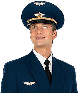 Russian Aviation Airline Uniform Pilot Aviator Forage Cap Visor Hat 