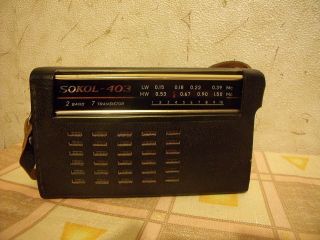 vintage soviet portable radio receiver sokol 403 1966 from russian