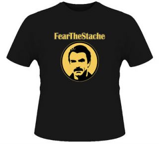 fear the stache tom selleck magnum pi new black t
