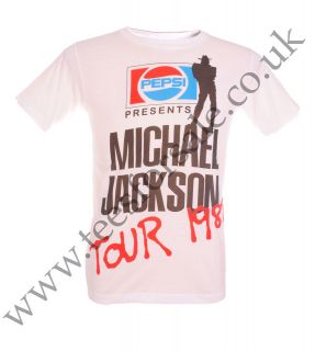 michael jackson retro pepsi bad tour tshirt uk seller more options 