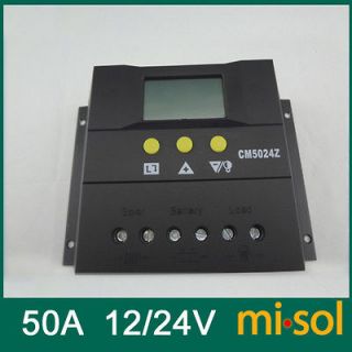 solar regulator charge controller 50a lcd screen 12 24v solar